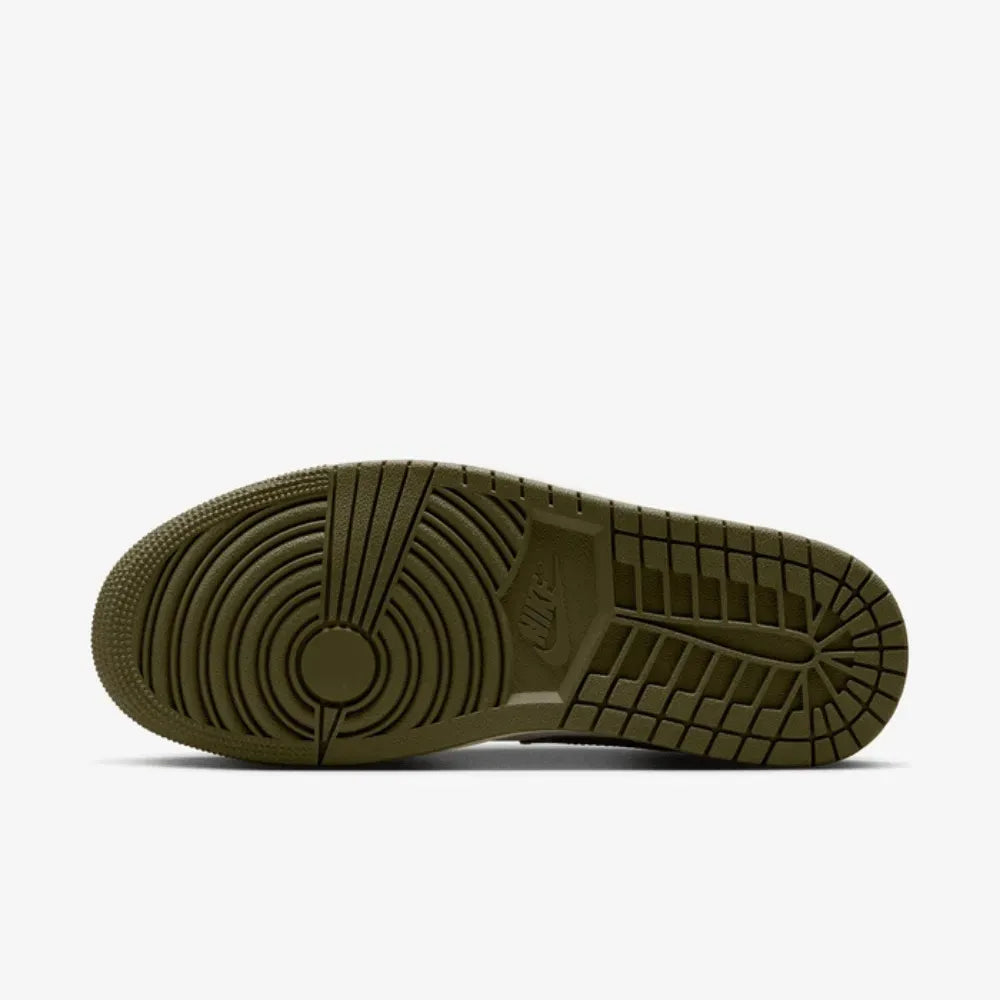 Retro 1 Low Sail Coconut Milk Medium Olive