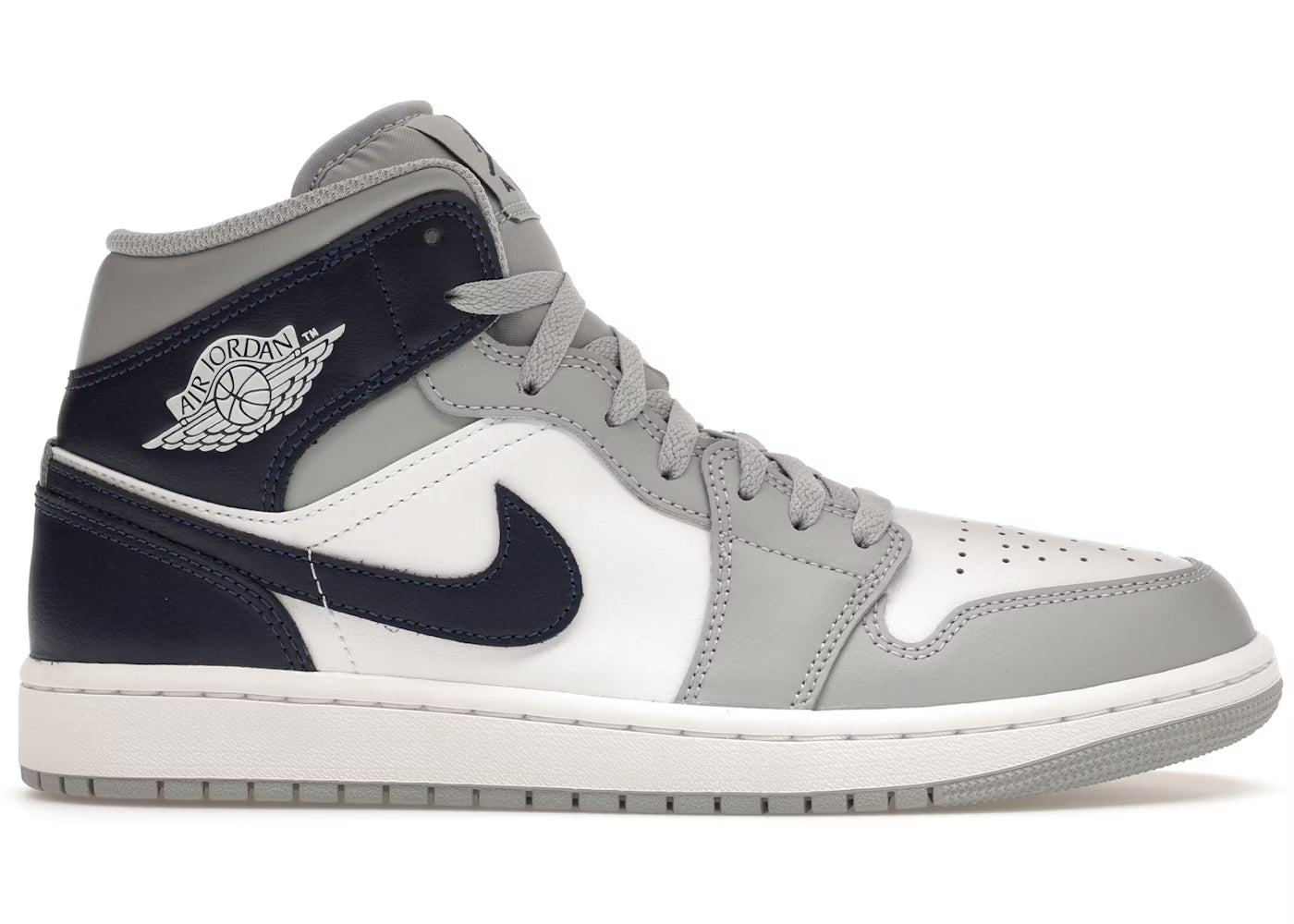 Tênis Retro 1 Mid Wolf Grey Midnight Navy