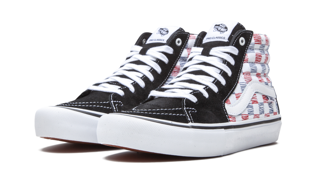 Skate Hi"Sketched Checkerboard"