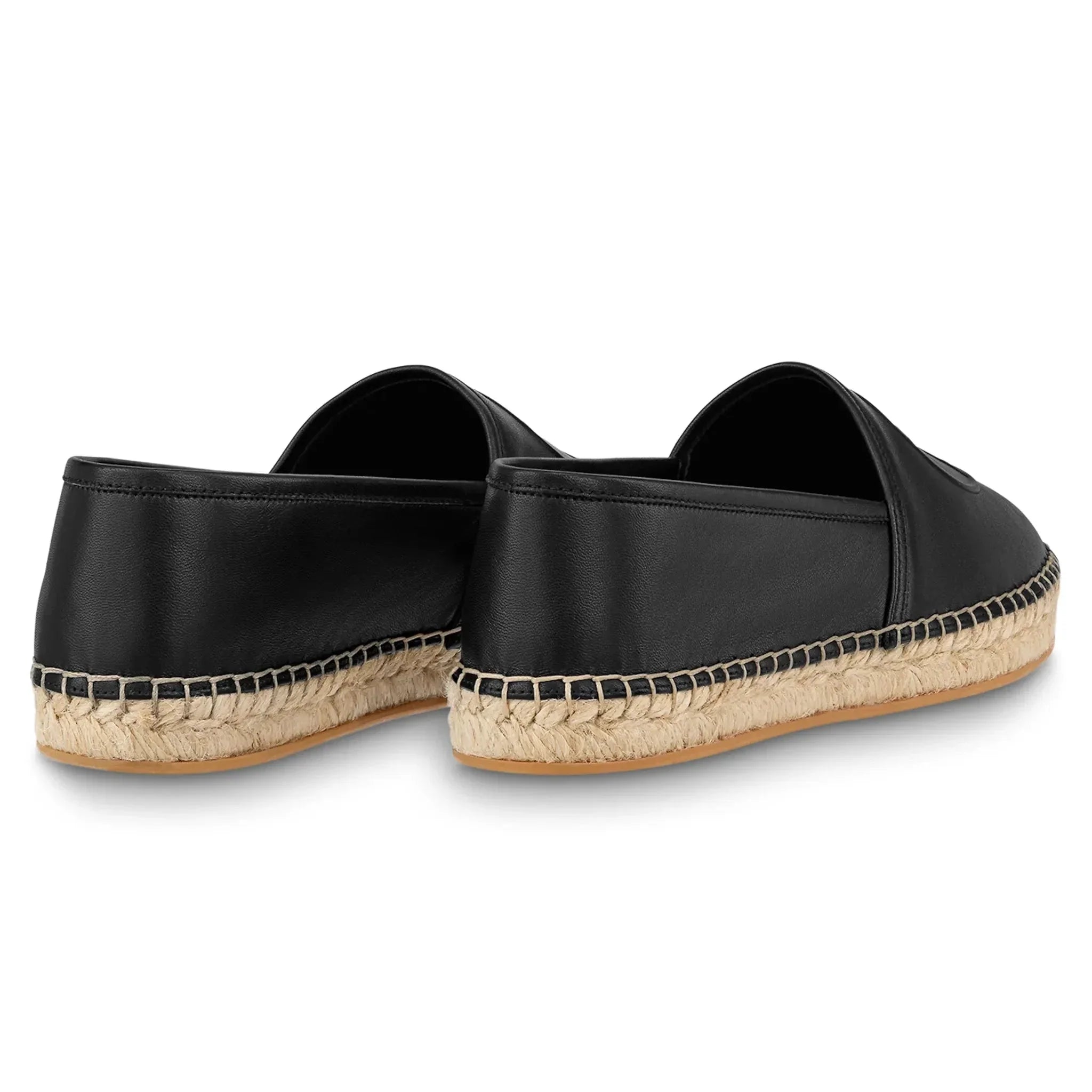 Starboard Leather Black Espadrilles