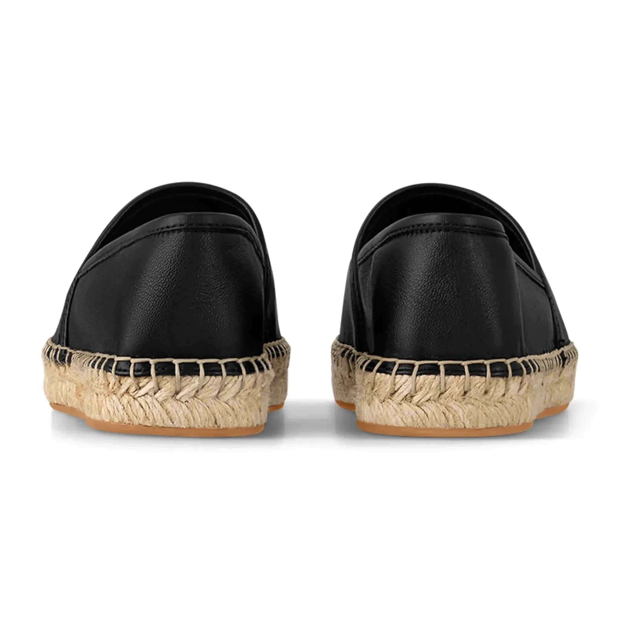 Starboard Leather Black Espadrilles