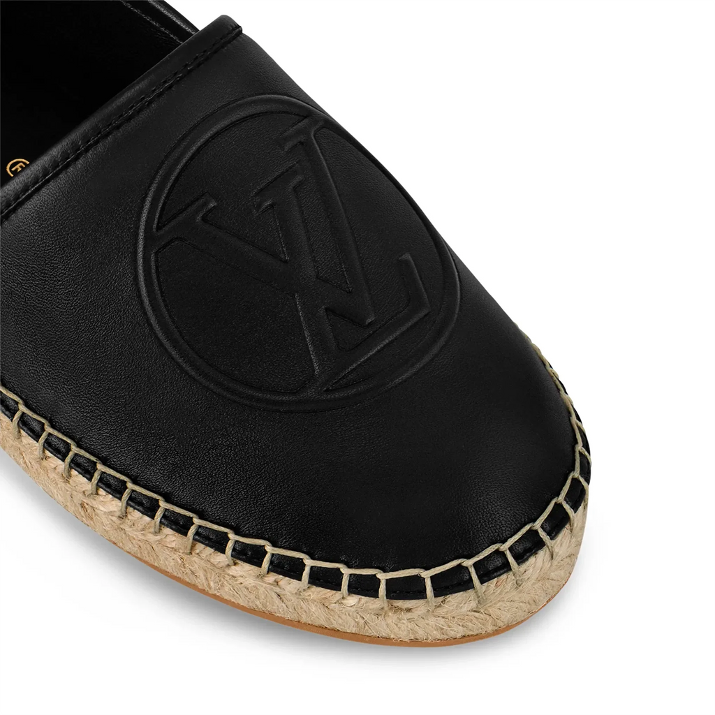 Starboard Leather Black Espadrilles