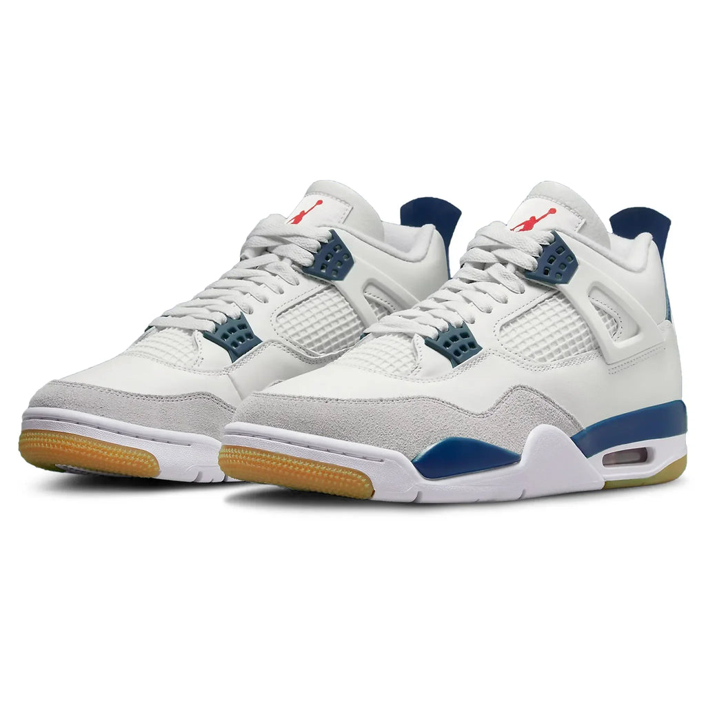 Skate x Retro 4 White Navy