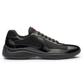 Americas Cup Patent Leather And Technical Fabric Black Sneakers