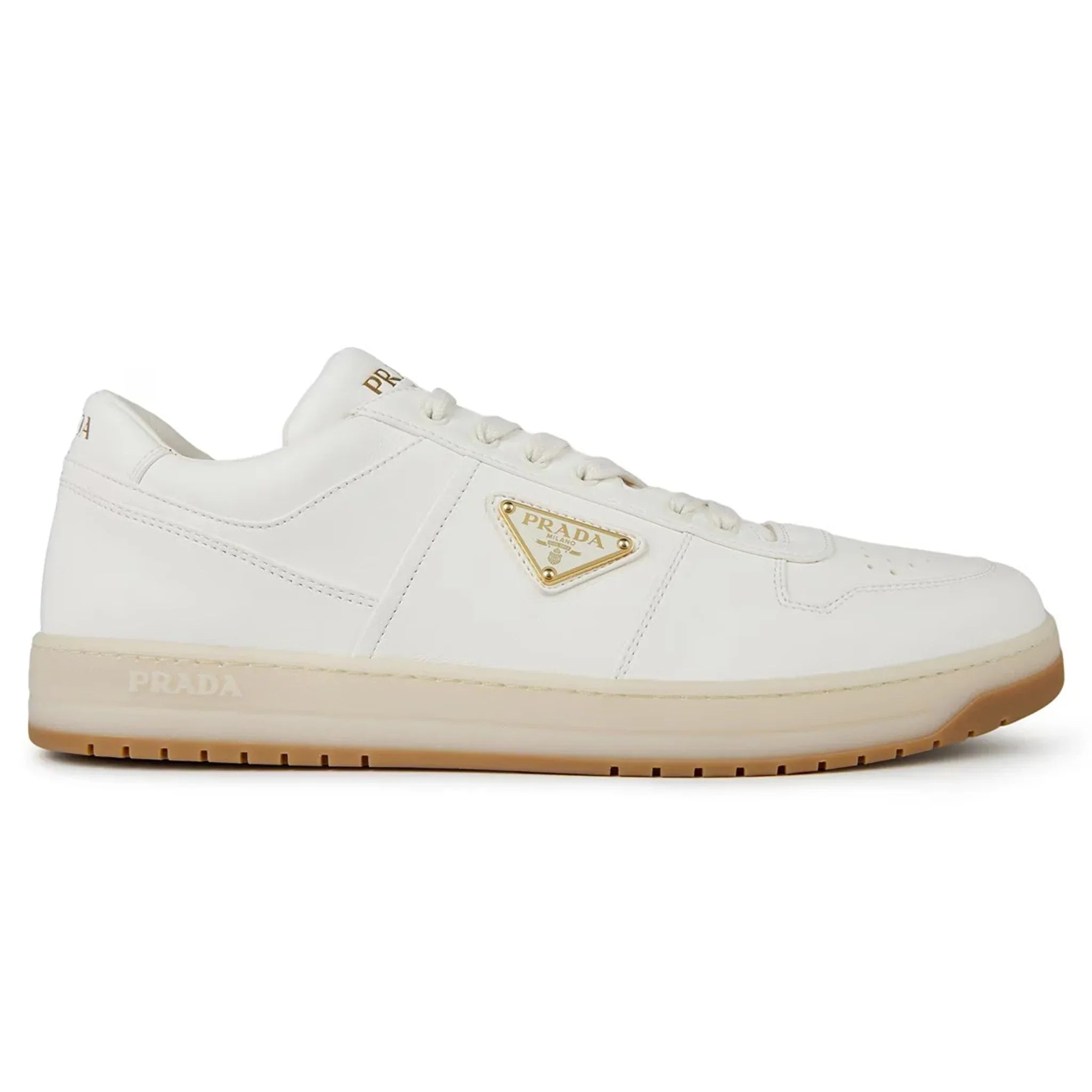 Downtown Leather Low Top White Beige Sneaker
