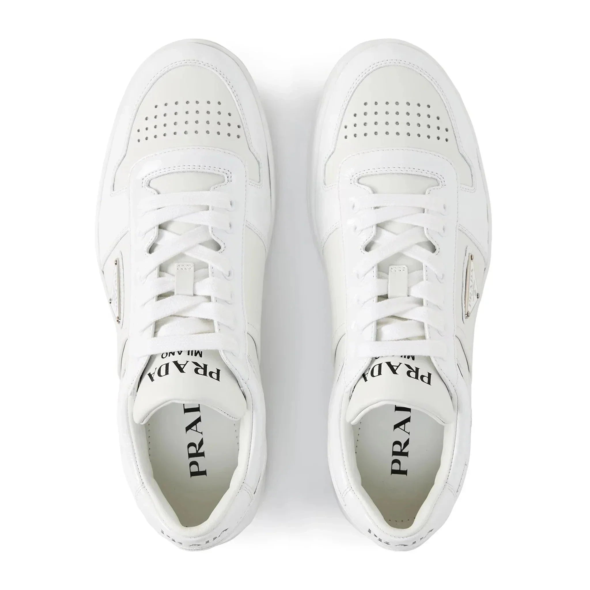 Downtown Leather Low Top White Sneaker