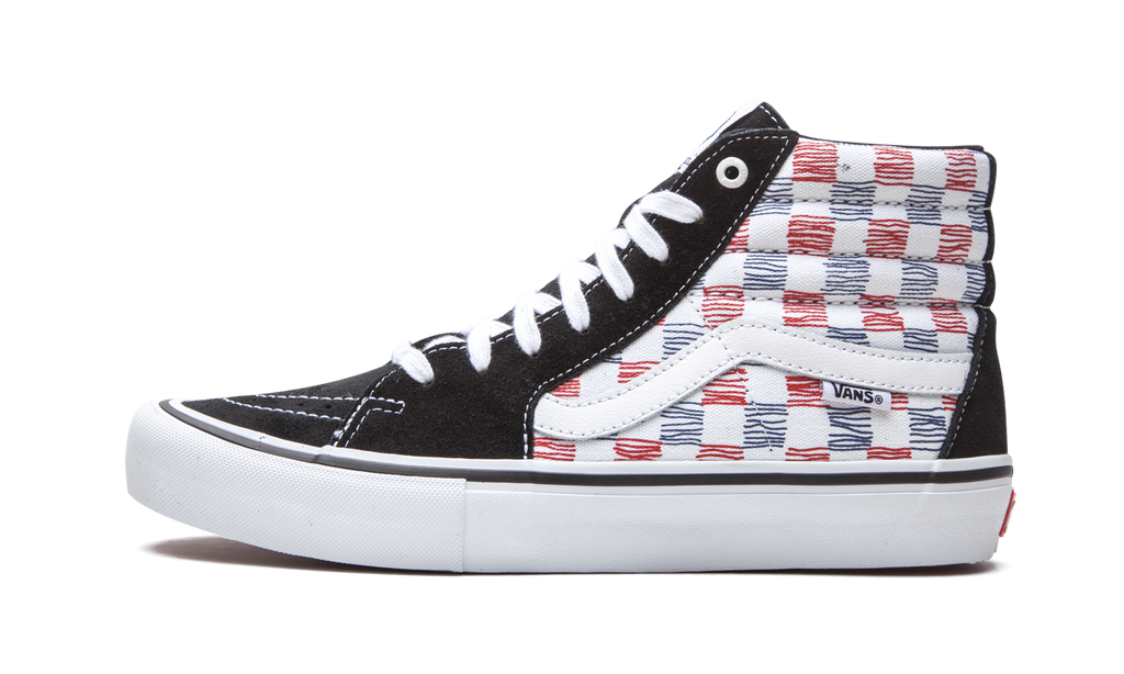 Skate Hi"Sketched Checkerboard"