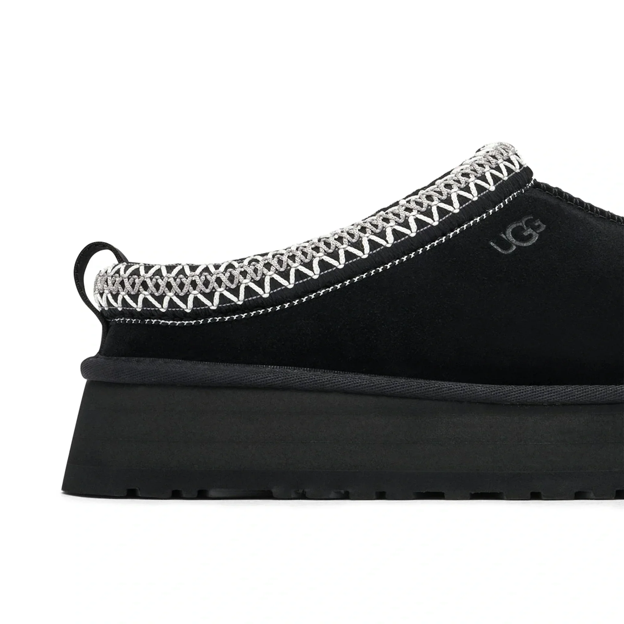 Tazz Platform Black Slippers (W)