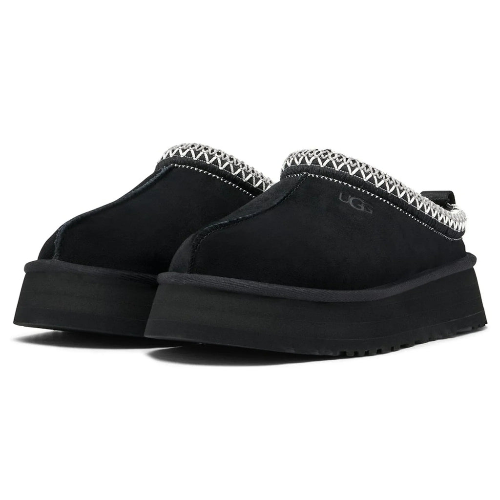 Tazz Platform Black Slippers (W)