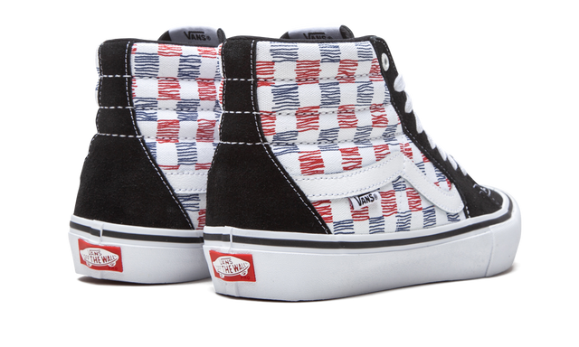 Skate Hi"Sketched Checkerboard"
